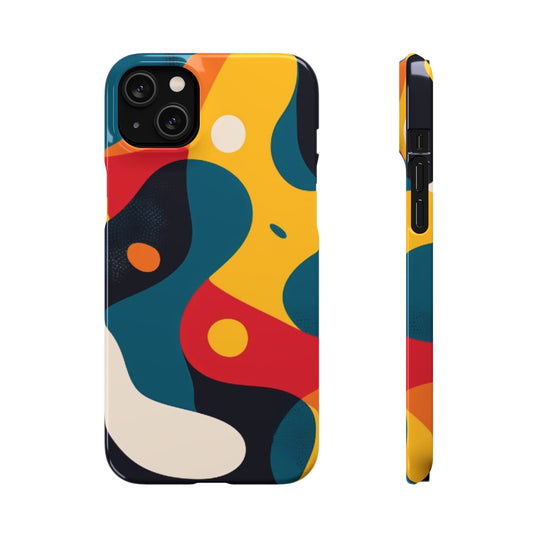 Modern abstract snap phone case